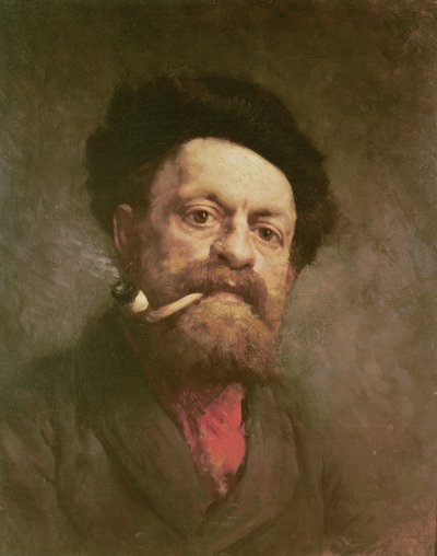 Man with a Pipe by Gustave Courbet